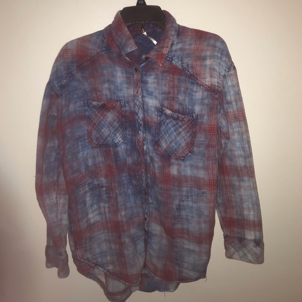 Free People Plaid Flannel
